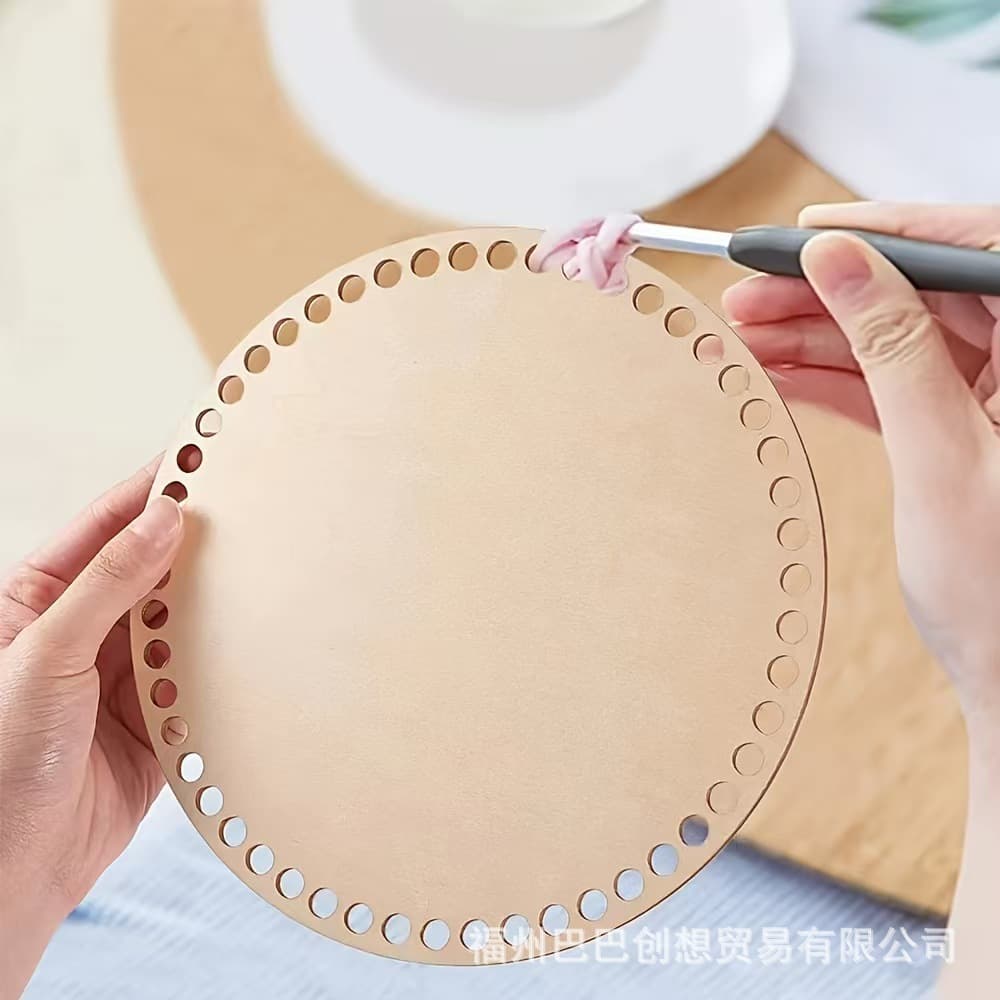 Wooden hole board plywood with holes punched wooden baby basket bed bottom board woven poplar board