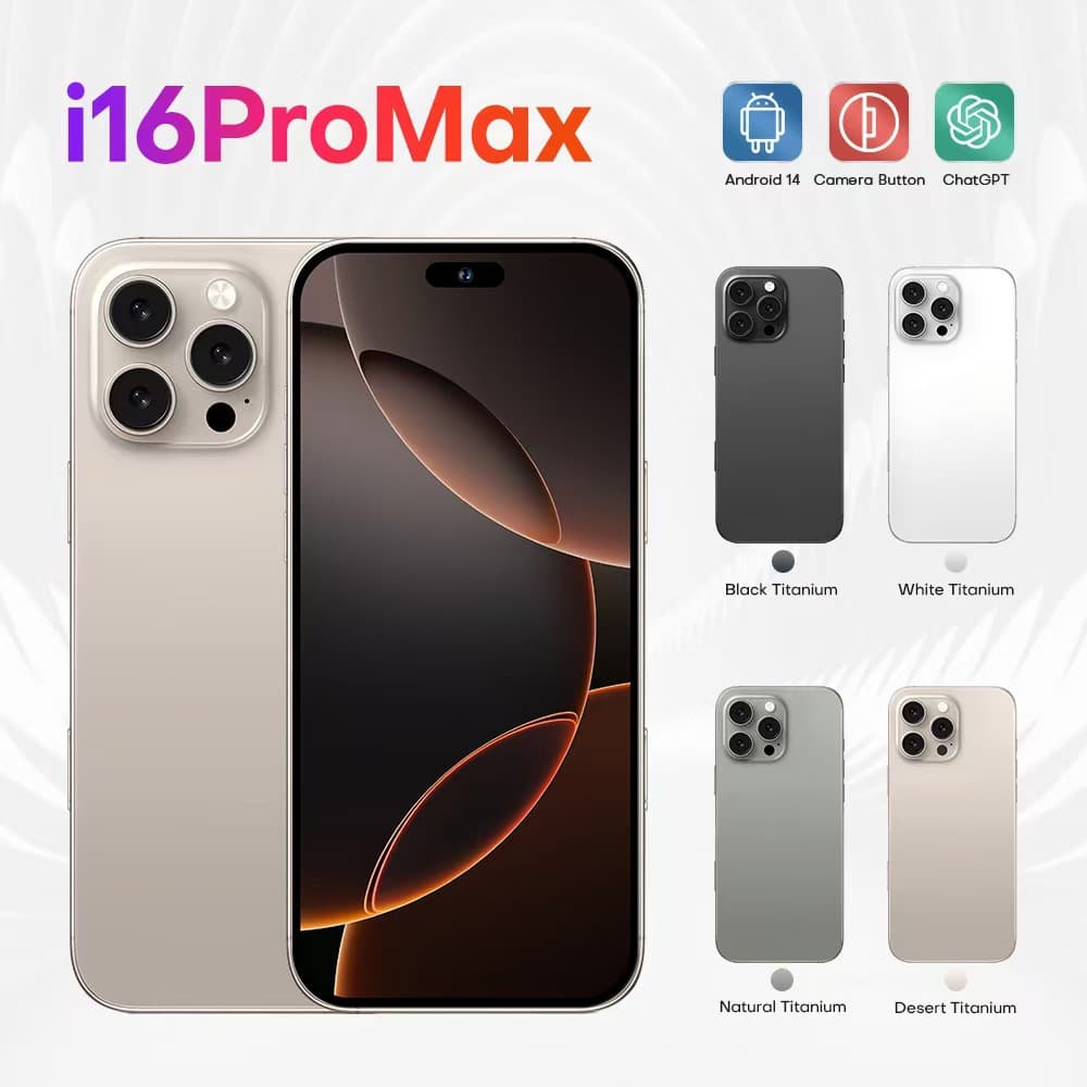 Cross-Border New Model I16Promax Foreign Trade Smartphone Made in China Smartphone Flagship High-End Model