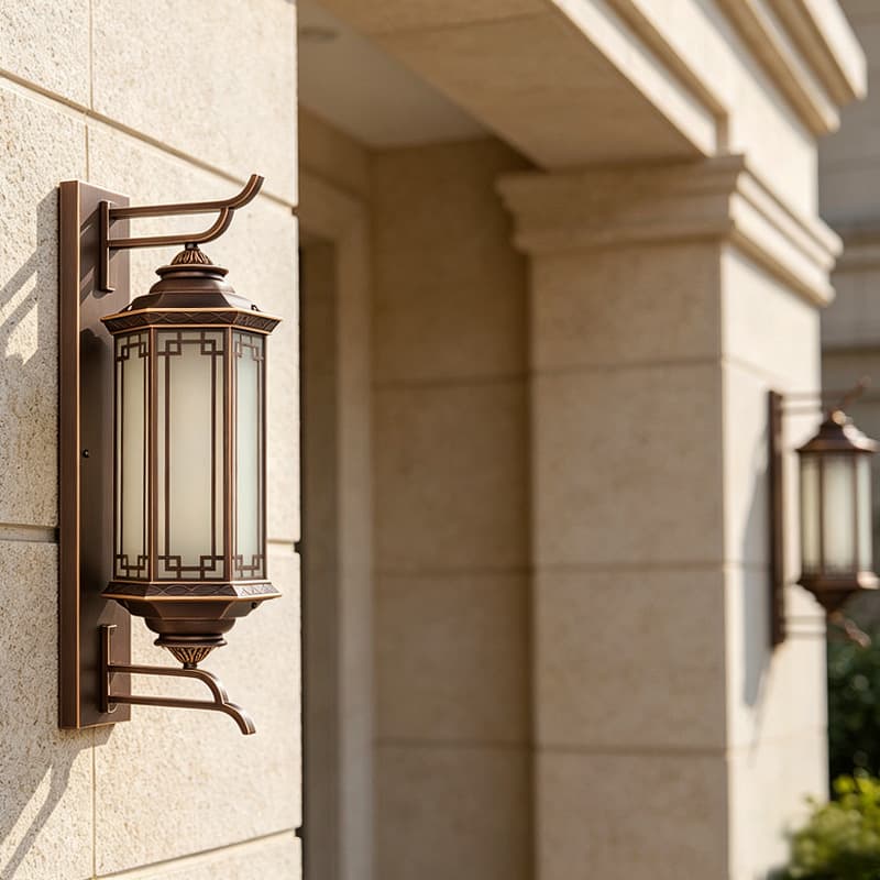 New Chinese Style Wall Lamp Retro Courtyard Light Outdoor Waterproof Lighting Villa Entrance Corridor Outdoor Lamp