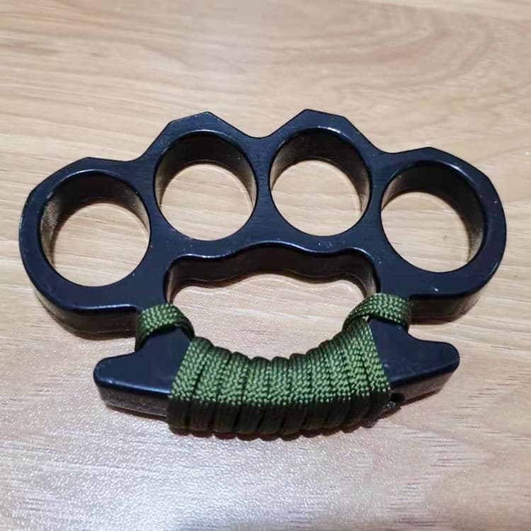 Fiber-reinforced Alloy Fist Weapon Iron Four-finger Defense Handheld Aluminum Alloy Self-defense Equipment Hand Buckle