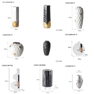 Clearance Ceramic Vase, Ins Style, High-End Living Room, Sales Office, Study, Showroom Decorative Flower Vessel