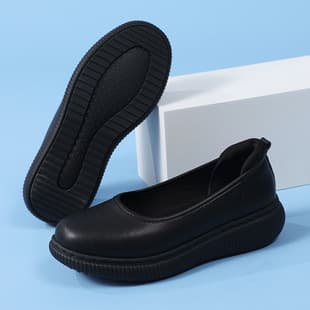 Nurse Shoes Women's Soft Sole Breathable Deep Mouth No Foot Fatigue Comfortable Non-slip Versatile Mid Heel Thick Sole Heightening Medical Work Shoes