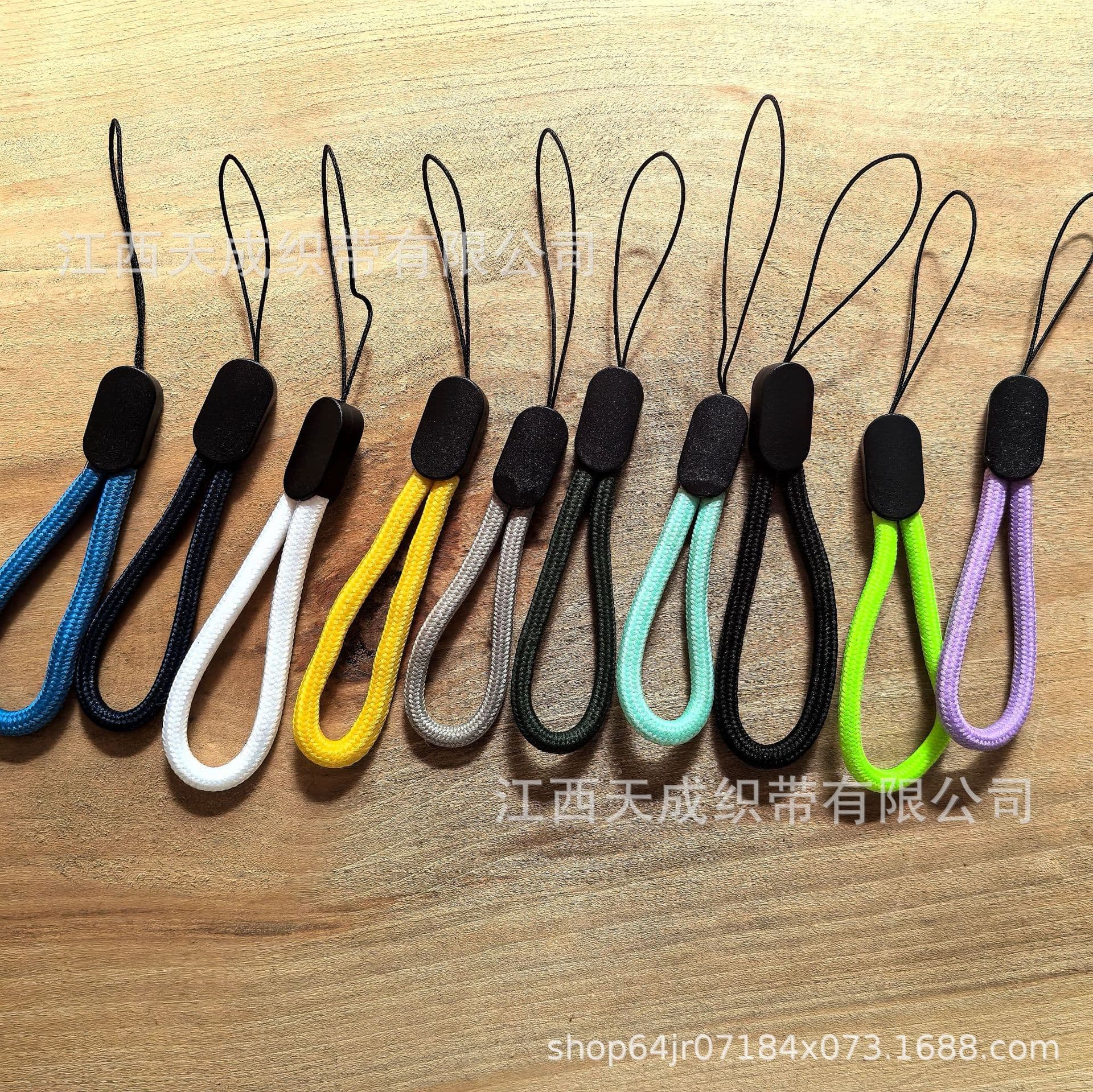 In-stock wholesale colorful minimalist phone lanyards, USB wrist straps, remote control lanyards, anti-drop car key cup lanyards