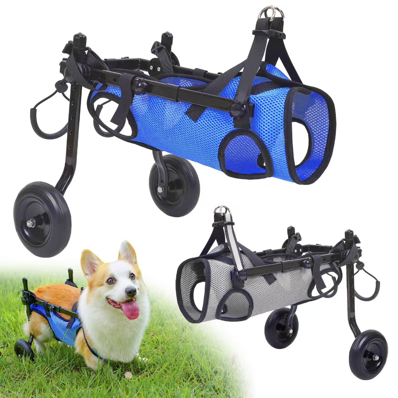 Cross-border Hot Selling Pet Rear Leg Injury Disability Support Aid for Elderly Dogs Walking Assistance Wheelchair Tool