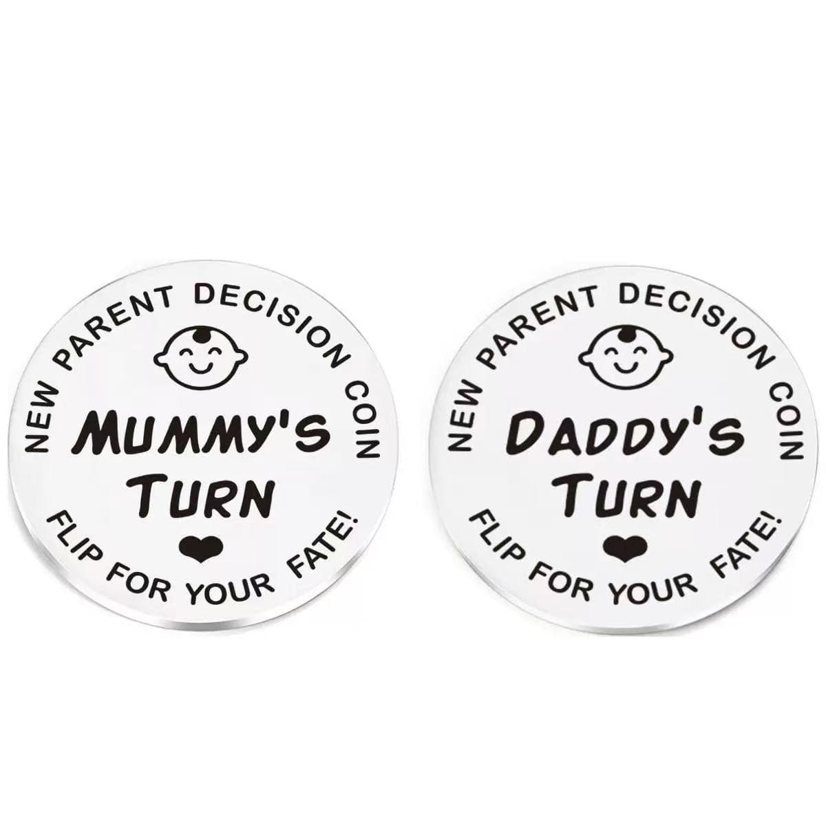 Cross-border hot-selling creative newborn commemorative coin baby stainless steel decision-making coin diy coin small gift gift