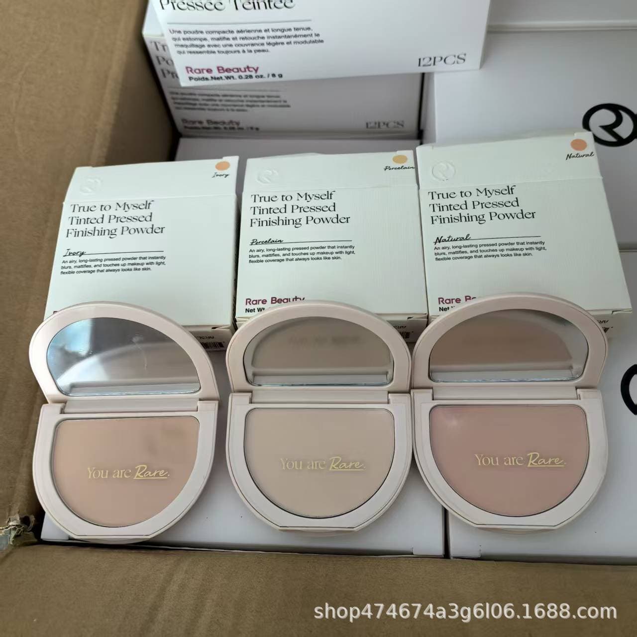 【Cross-border Trade】Selena Powder Foundation Rare/Beauty Powder Foundation 8g Setting Powder Three Colors Available Correcting Powder Foundation