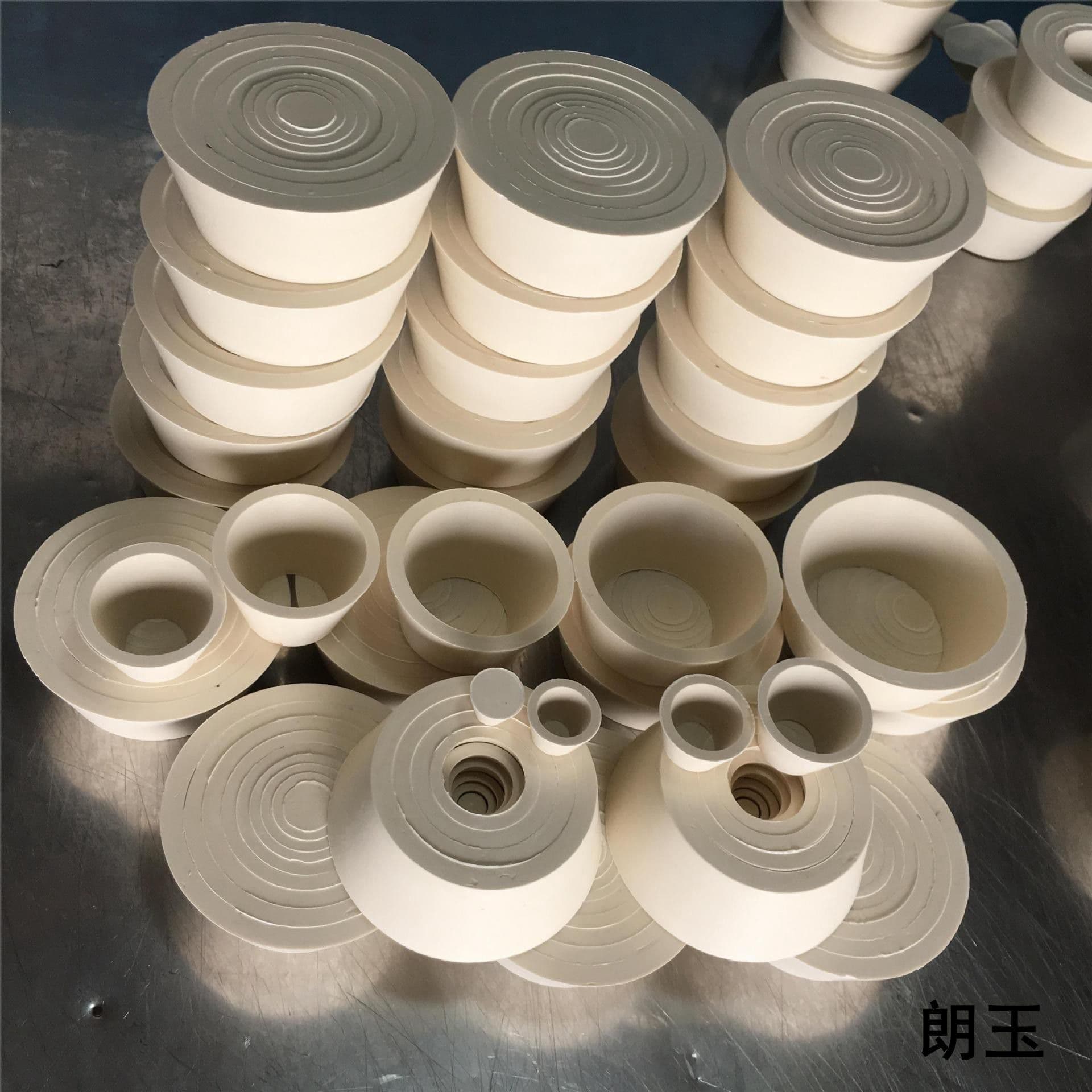 White Natural Suction Filter Bottle Pad Funnel Support 9*1 Buchner Funnel Support Rubber Filter Pad Funnel Sealing Ring