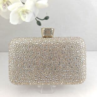 New Cross-Border Fashion Women's Sparkling Luxury Rhinestone-Decorated Clutch Evening Bag Elegant Banquet Bag