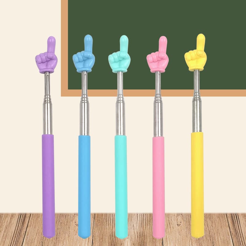 Telescopic Reading Pointer Stick, Extendable Finger Reading Stick, Point Reading Teaching Aid, Pointer Stick, Teacher's Teaching Stick