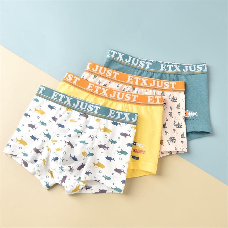 Children's Underpants Class A Cotton Boys' Boxer Briefs for Middle and Older Boys Teenagers Students Shorts Wholesale