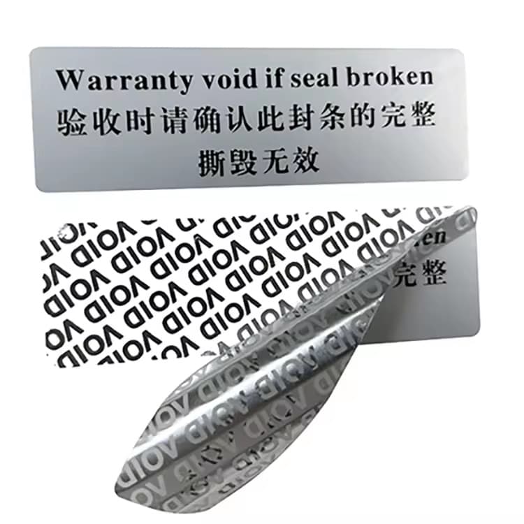 VOID Anti-counterfeit Anti-tamper Label, One-time Use Invalid if Torn Sealing Sticker, Takeout Container Sealing Sticker, Anti-tear Customization