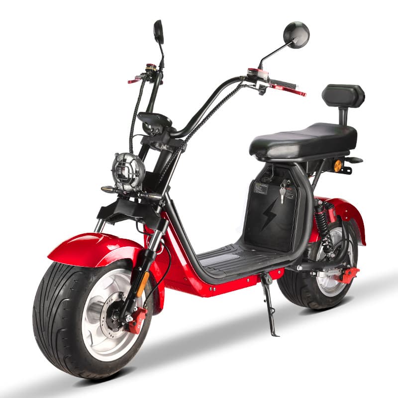 CP-1 X10max red Harley electric car lithium battery urban moped scooter large wheel wide tire