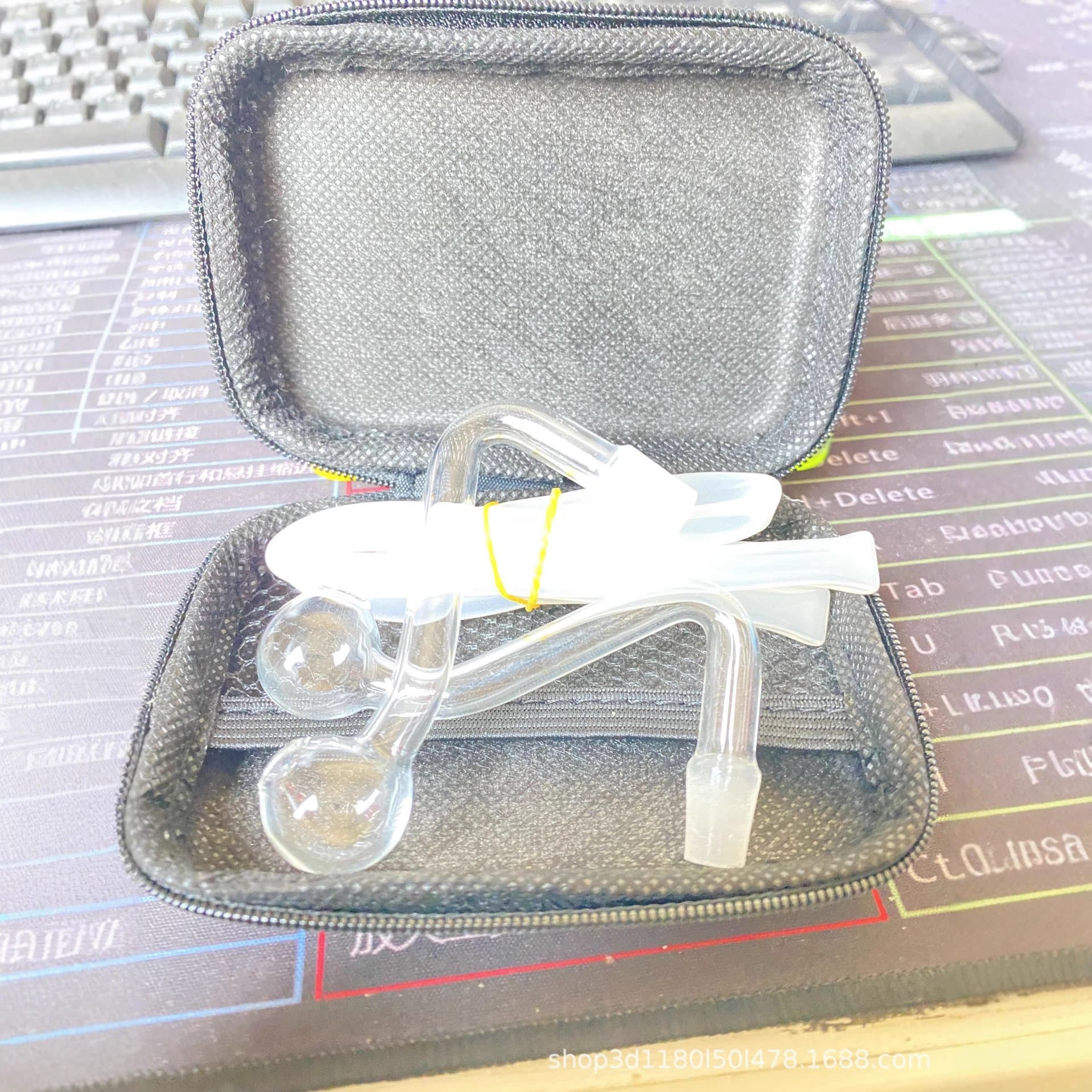 Glass Hookah Water Pipe Hose Set Water Pipe Hookah Smoking Pipe with Filter [Box Set]