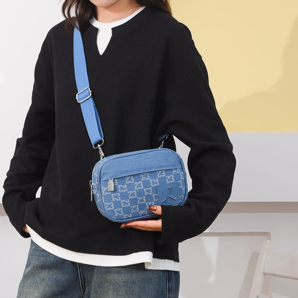 Cross-border women's bag, shoulder crossbody bag, trendy brand crossbody bag, light luxury commuting casual shoulder bag, outdoor lightweight mobile phone bag