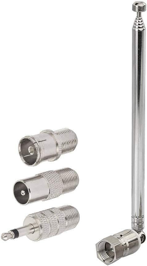 Superbat FM Telescopic Antenna Kit 75 Ohm Unbalanced F Type Connector