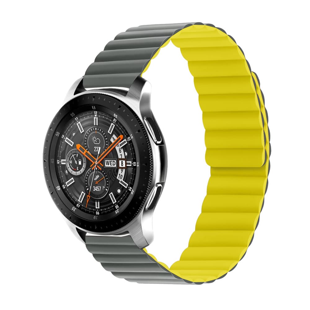 Compatible Huawei Watch Band Silicone Magnetic Single/Dual Color 22mm Band Samsung Band Galaxy Watch S3