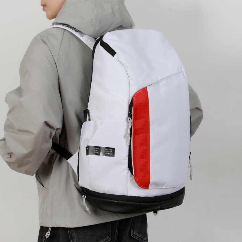 Fashionable and simple air-cushion backpack, large-capacity outdoor sports basketball bag, school bag, travel bag for school students for the first semester
