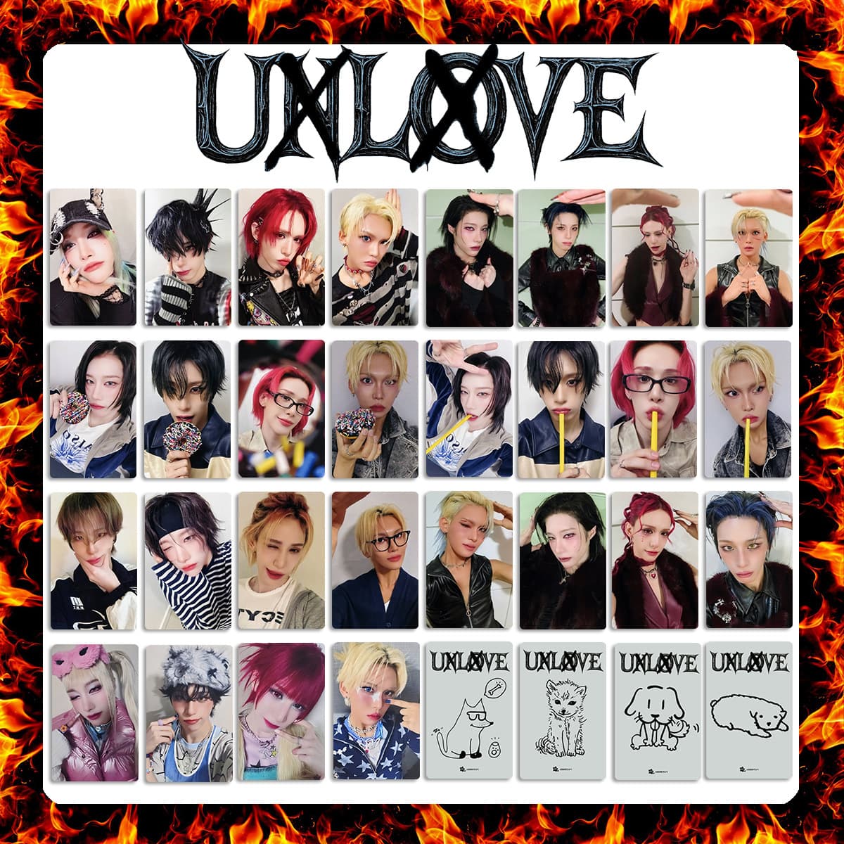 Xlov Album Uxlxve Peripheral Cards, Special Edition Cards, Haru's Same Style Jump Up Special Edition Cards Unlove