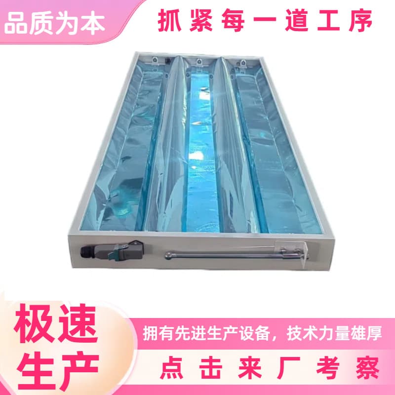 LED light box for recessed painting in car factories; three-tube tempered glass optical prism plate; automotive lights; energy-saving light panel.