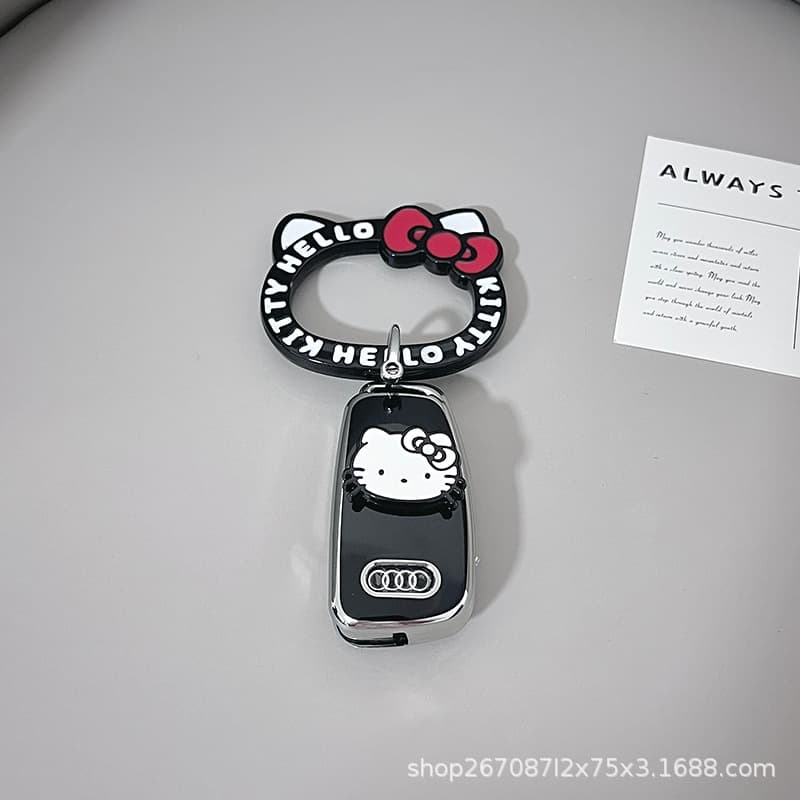 Suitable for Audi A4L key cover Q5L car A5 special A6L A3 A6 advanced Q3 female Q5 shell Q7 buckle A7L