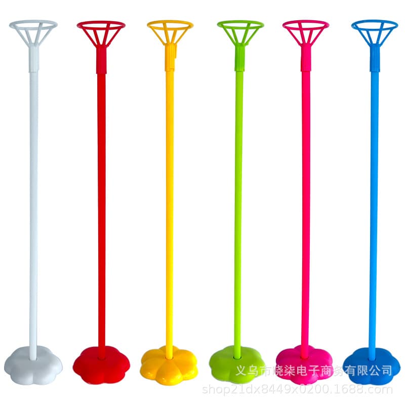 Manufacturer balloon support pole balloon table floating bracket wave ball aluminum film balloon pole support small column birthday party layout