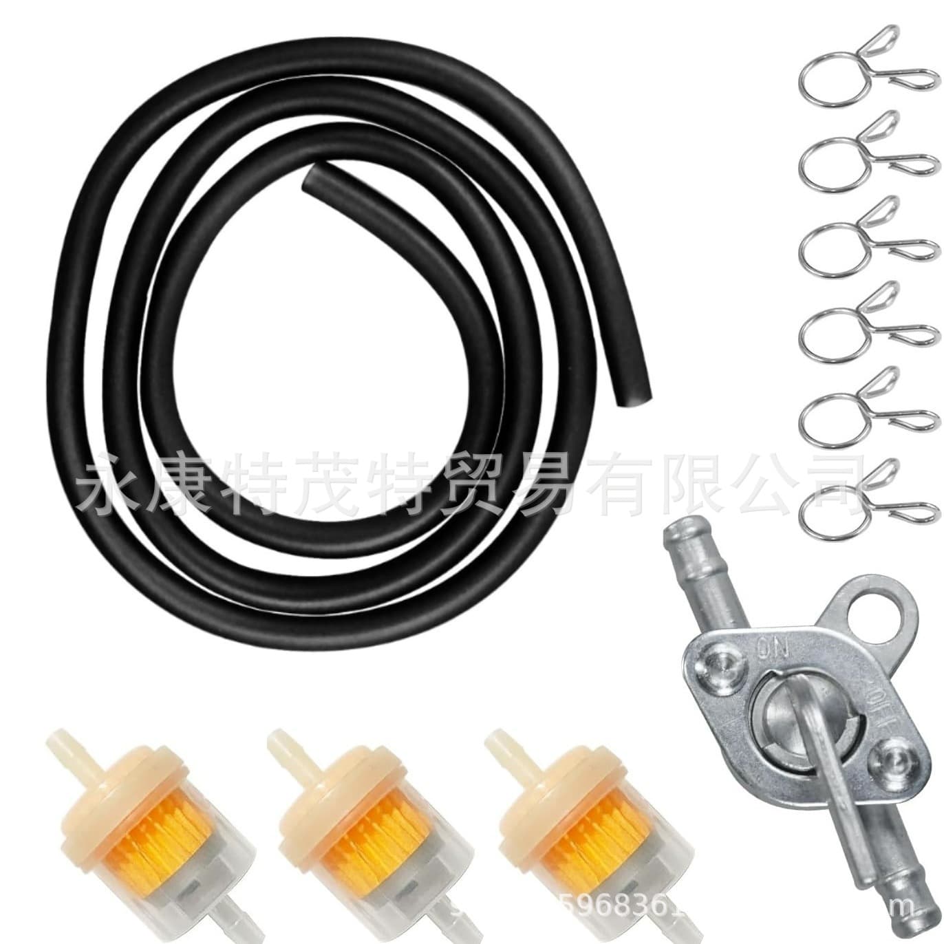 Dirt Bike 1m Rubber Fuel Line Fuel Valve Filter Universal Kit for ATV 50-125cc