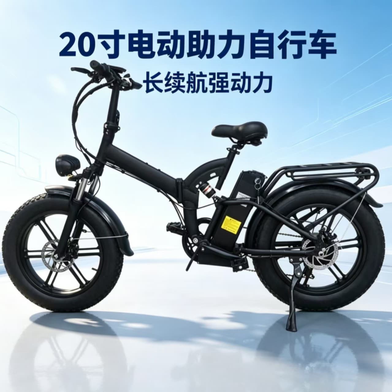 ebike factory 20-inch folding snow fat tire electric assist bicycle adult variable speed snow electric bicycle