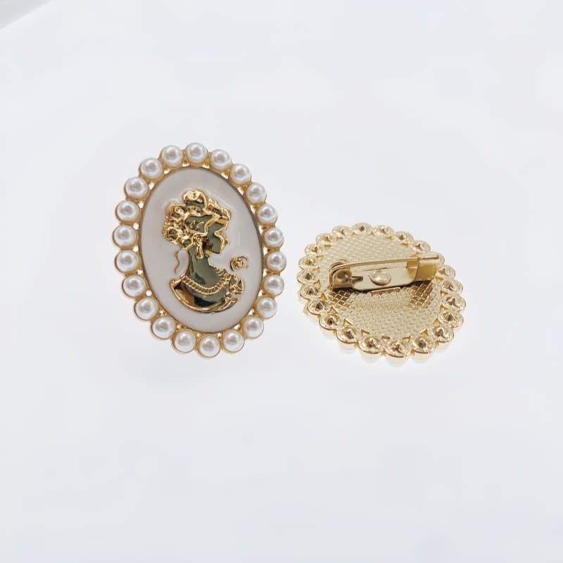 Metal Five-Pointed Star Badge Brooch Pin Chest Emblem Medal Class Badge School Badge Commemorative Coin Enamel Zinc Alloy