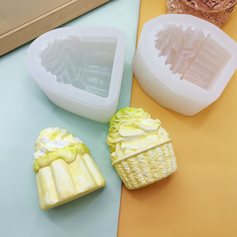 Simulated 3D Ice Cream Squishy Silicone Mold Mousse Cake Baking Mold Candle Soap Mold Handmade Mold