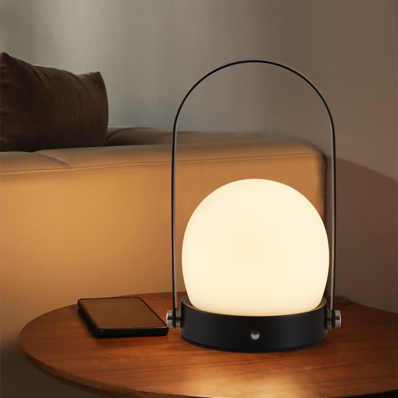 Danish retro portable rechargeable table lamp ins style girl creative camping portable internet celebrity night light atmosphere lamp