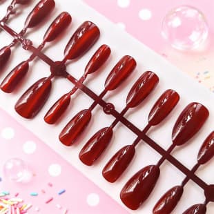 Cross-border New Product Boxed Solid Color Pre-made Wearable Nails New Nail Gel Spraying Versatile Whitening High-end Nail Tips