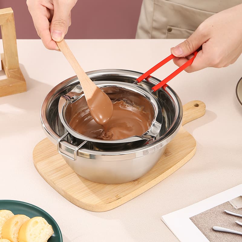 Stainless Steel Chocolate Melting Pot Cheese Butter Melting Bowl Water Separation Baking Tool Chef's Kitchen Cooking Utensils