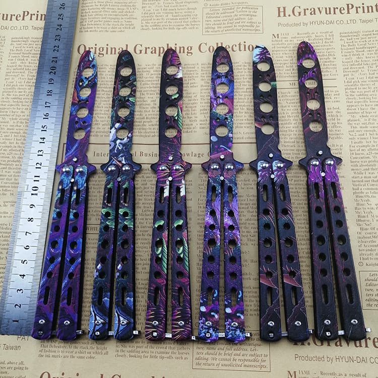 Factory Direct Butterfly Knife Balisong Folding Knife Practice Knife New Model Training Knife Display Knife
