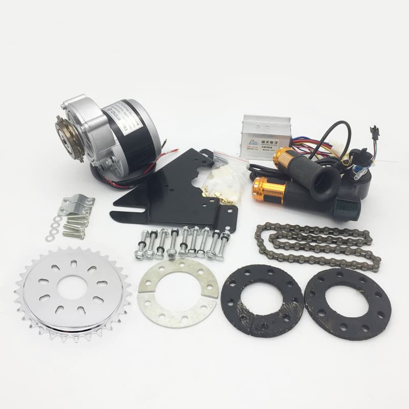 Electric Bicycle Conversion Left Kit 24 36V 250W 350W Rear Wheel Side-Mount Mountain Bike Motor Accessories