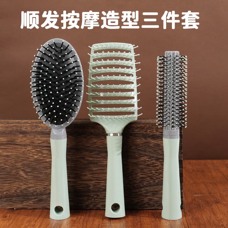 High Crown Volumizing Bone Comb for Styling, Hair Straightening, Scalp Massage, Cushion Comb, Cleaning, Curling Comb