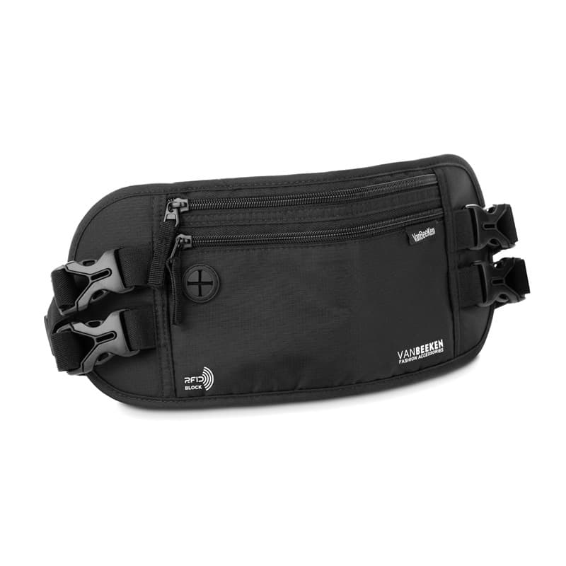 Amazon RFID Waist Pack Anti-theft Card-blocking Belt Cross-border Trendy Bag Outdoor Sports Waterproof Durable Waist Pack
