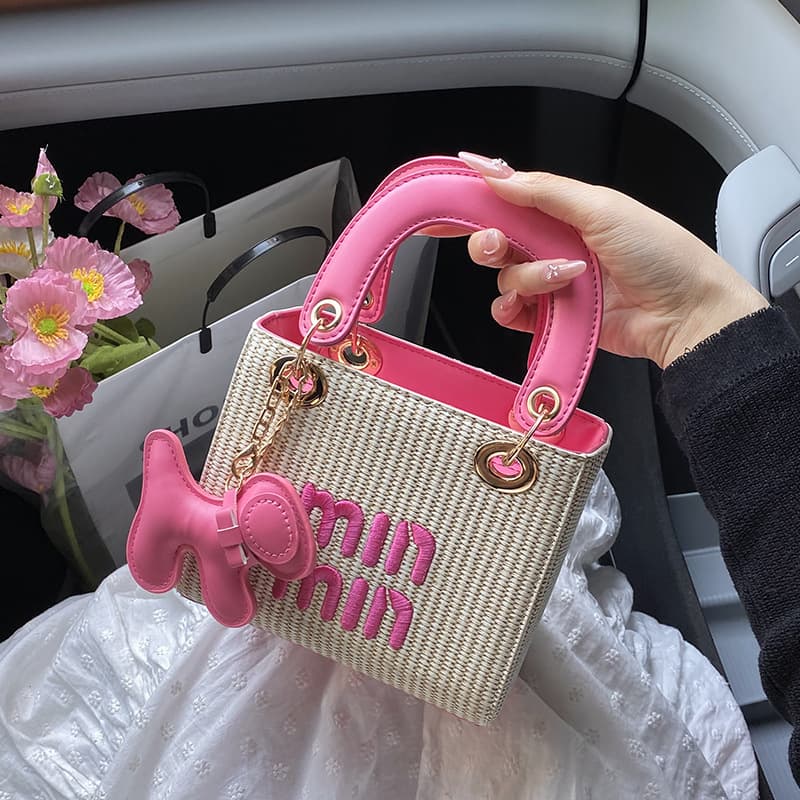 Crossbody Bag Women 2025 New Letter Fashion Woven Handbag Shoulder Bag Crossbody Bag