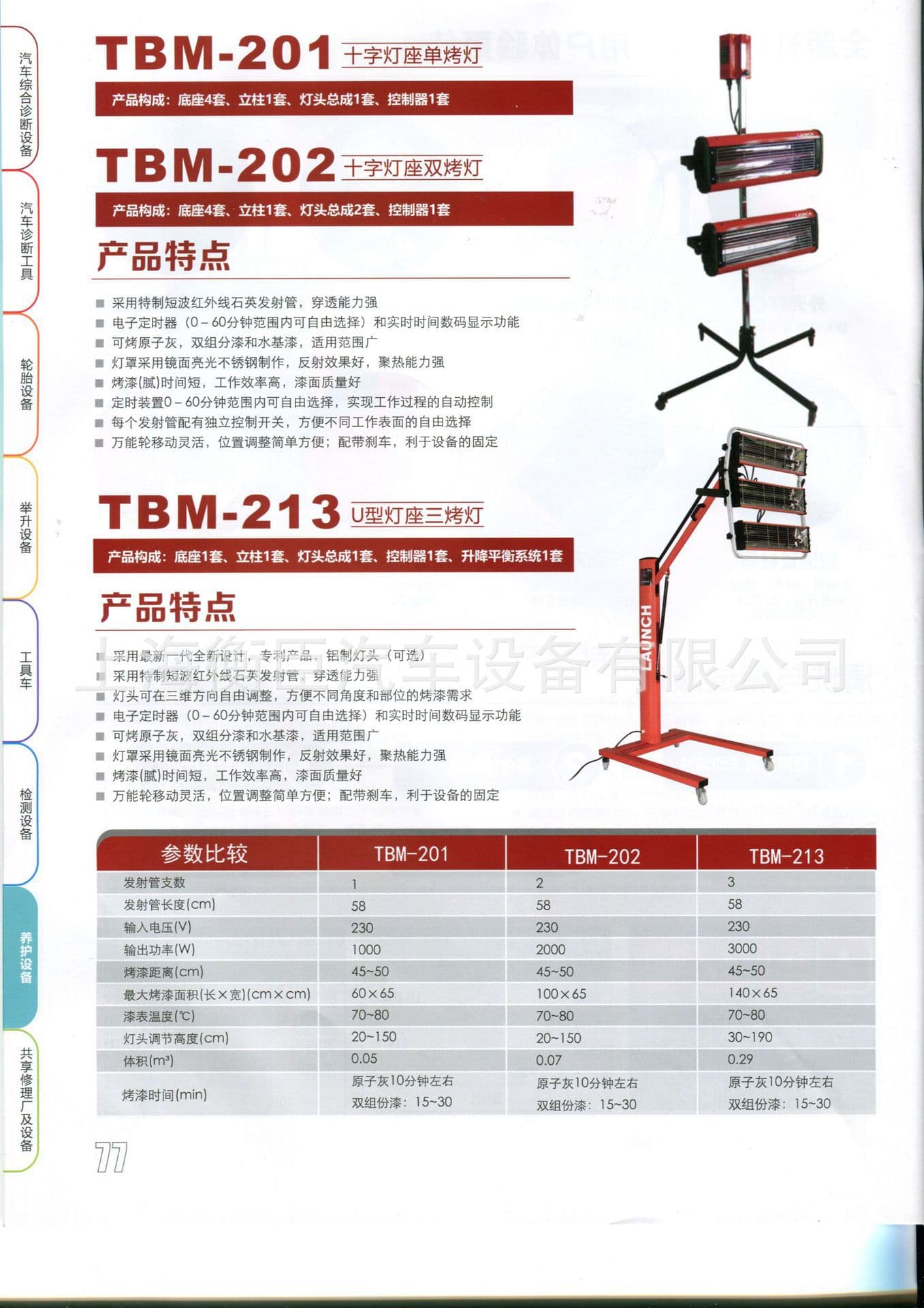 TBM-202 Cross Base Dual Curing Lamps Version