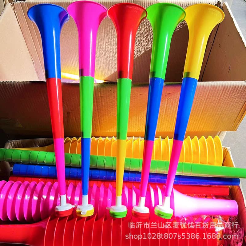Three-Section Large Horns, Telescopic High-Volume Thick Large Horns, Cheering Props, Night Market Stall Toys Wholesale
