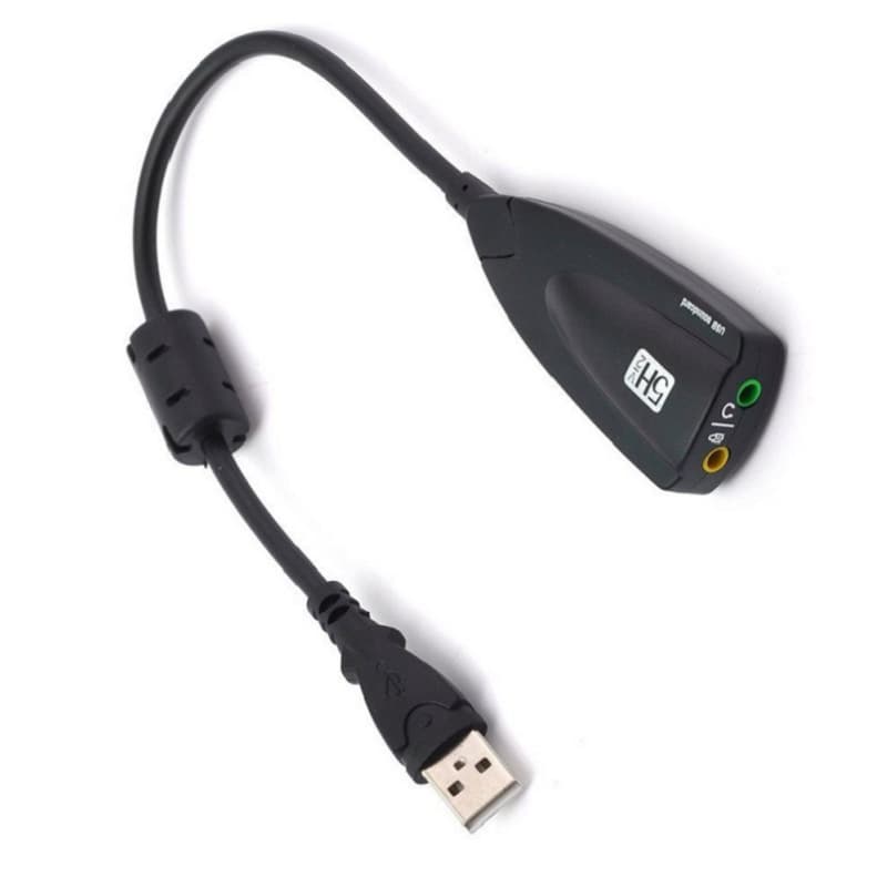5Hv2 Stereo Sound Card External USB Sound Card 7.1 Sound Card for Desktop Computer Laptop Plug and Play Factory Wholesale