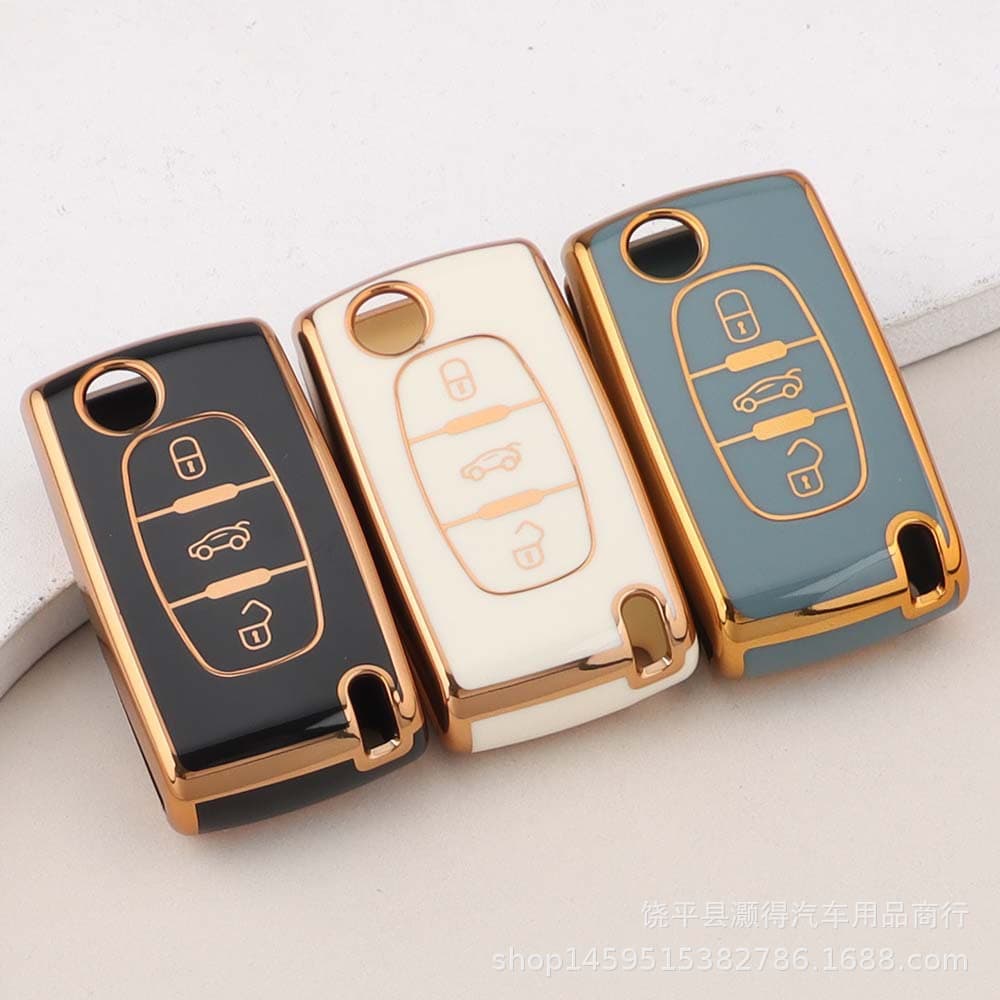 Suitable for Dongfeng Peugeot 308 Key Cover 207 408 508 307 Key Case 301 Shell 3008 4008 Key Holder