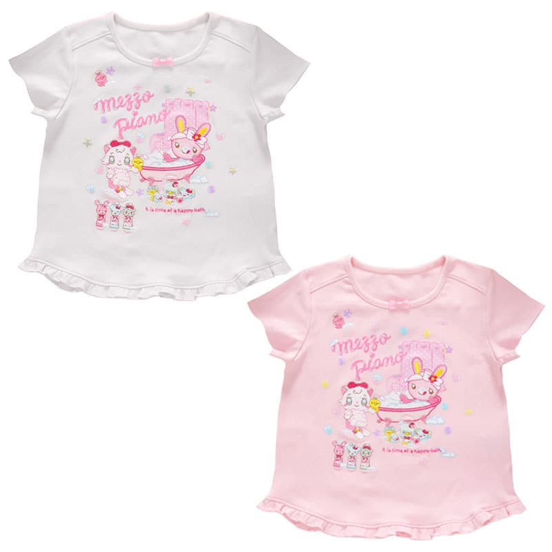 Spot pianist soft girl outfit Japanese cartoon cute bunny letter short-sleeved T-shirt sweet daughter outfit