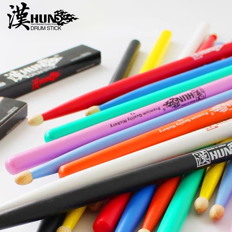 Genuine HUN flag drumsticks walnut wood drumsticks 5a HUN brand drum hammer 7a jazz drumsticks