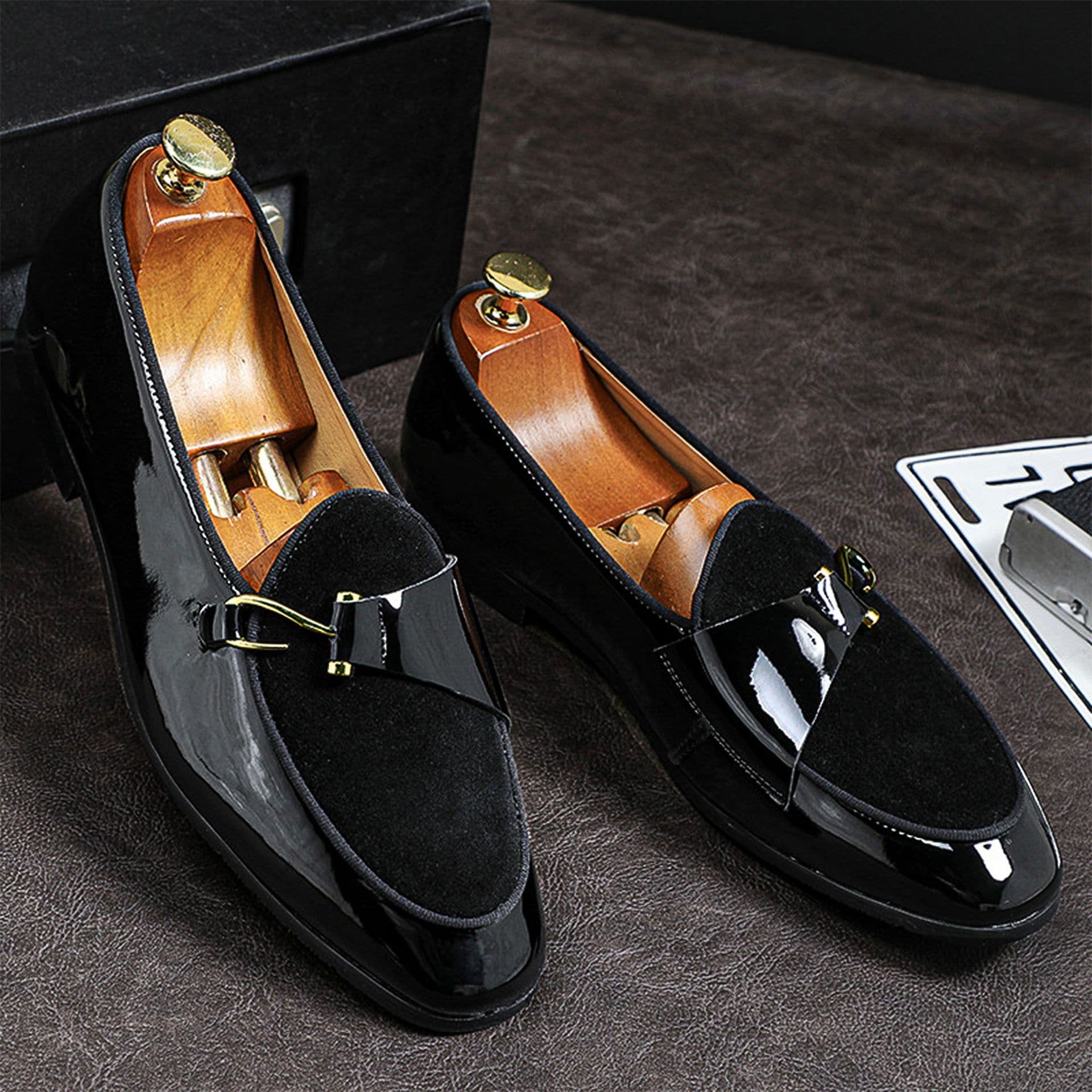 Mai Erden Shoe Factory 2253 Buckle Loafer Shoes with Casual Style, Amazon Cross-border Slip-on Loafers in Stock