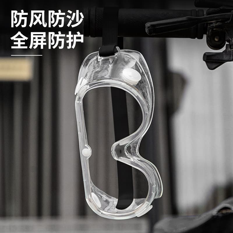 Deli Tools DL522001 impact resistant eye shield, anti-fog LA certified (transparent) enclosed type M size