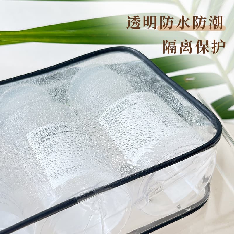 Transparent PVC Cosmetic Bag Manufacturer Stock, Wash Bag Portable Large Capacity Waterproof Travel Multifunctional Handheld Storage