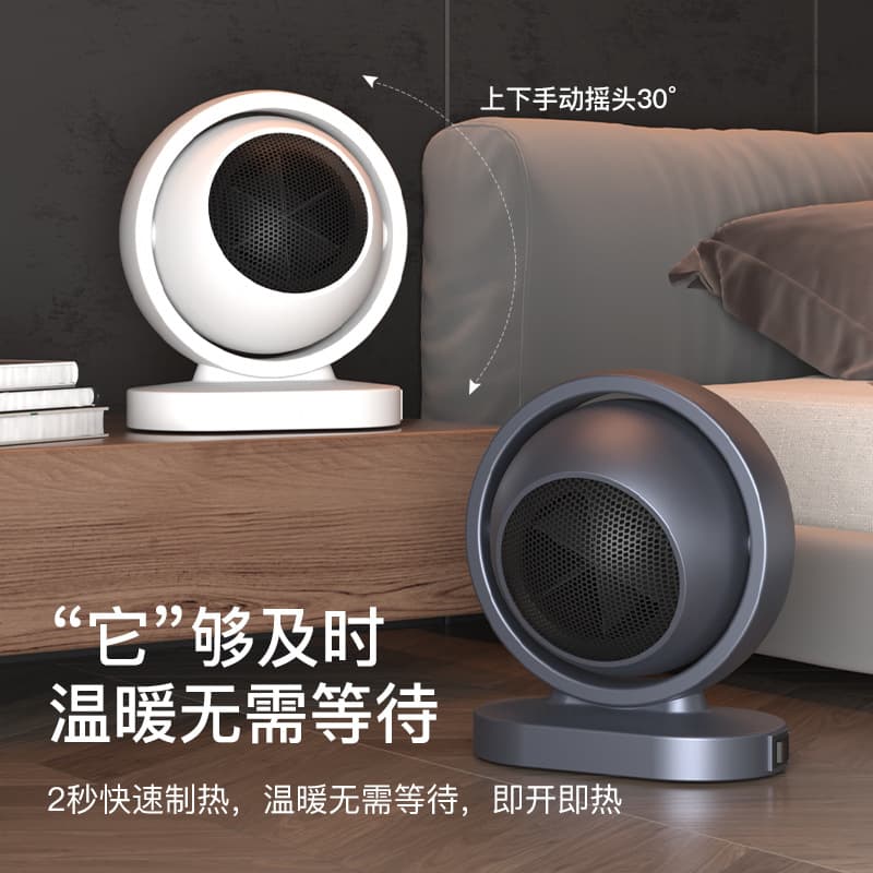 Non-light electric heating heater, new fast-heating household model, small office desktop heater, wholesale US standard.