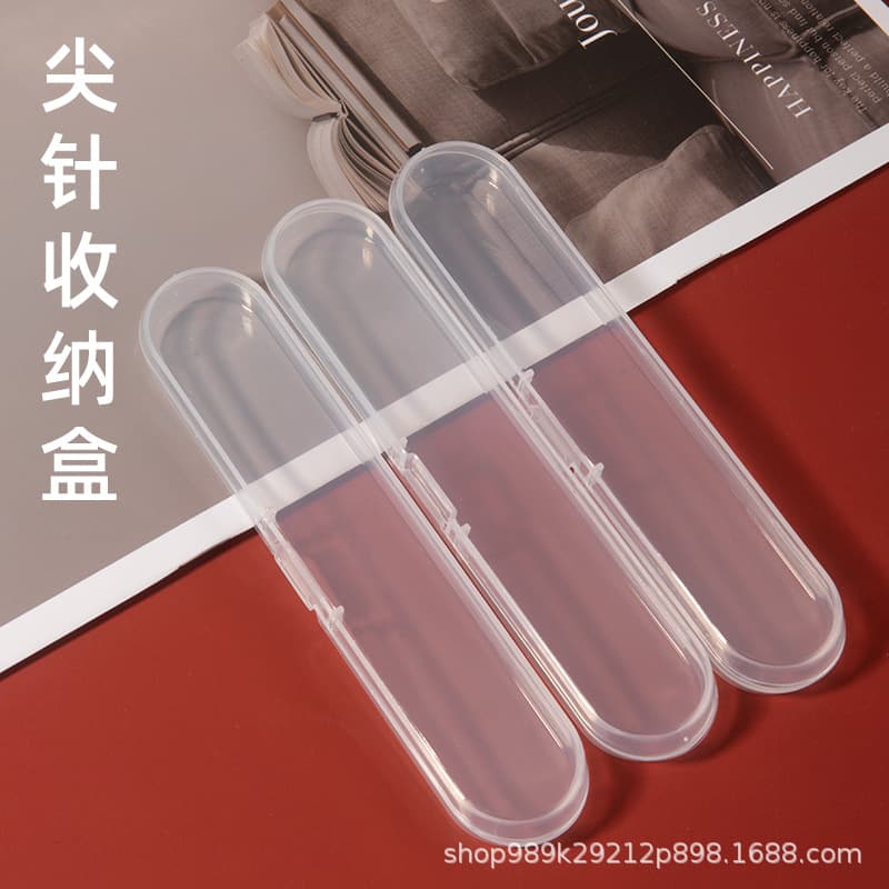 Factory Wholesale Transparent Plastic Box Beauty Needle Packaging Box Acne Needle Storage Box Blackhead Needle Plastic Box Beauty Tools