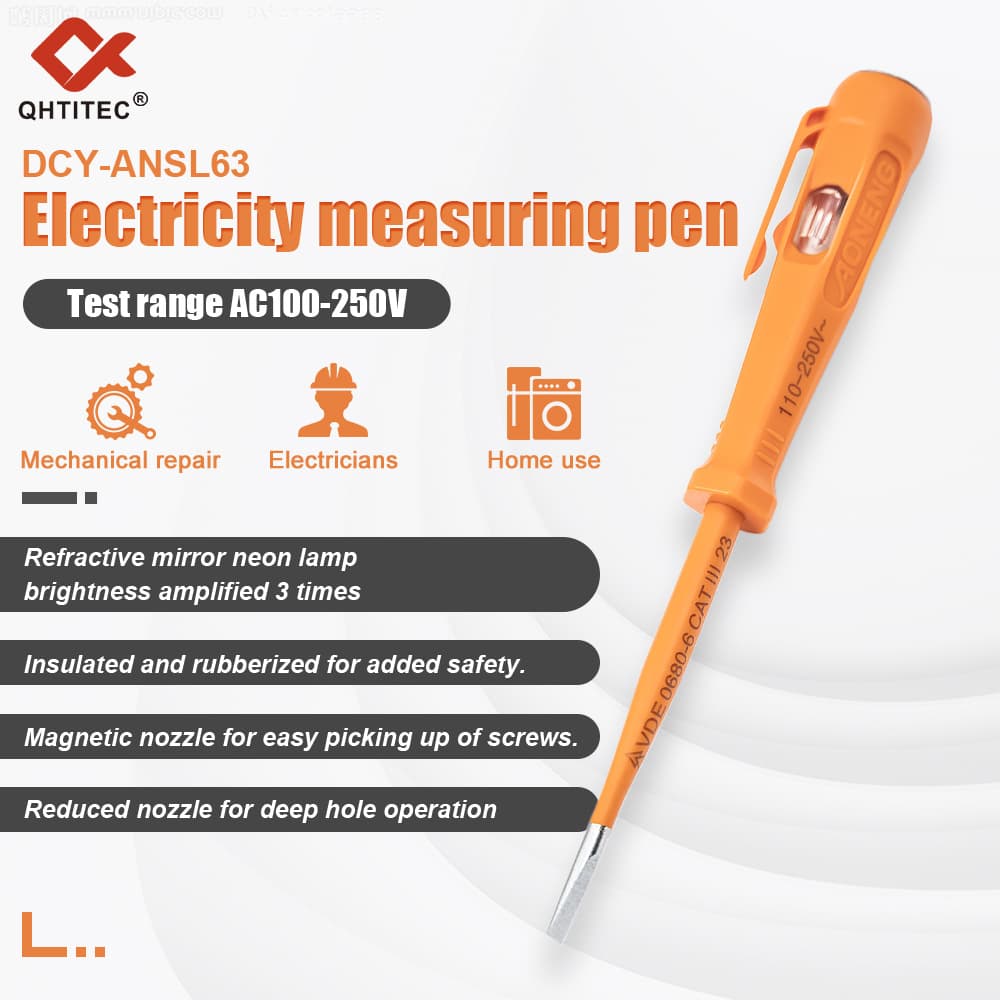 Wholesale Aoneng ANSL63 condenser type reduced diameter electric test pen household multi-functional electric test pen electrician special electric test pen