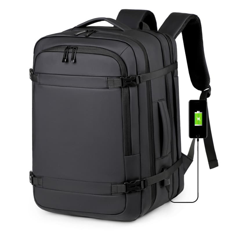 Multifunctional expandable laptop bag, simple backpack for daily commuting, large capacity for short trips, business backpack